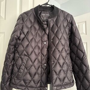 Cole Haan Women's Black Quilted Puffer Jacket